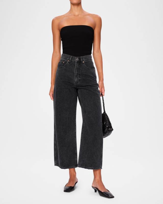 Taylor Barrel Ultra-High Rise Crop Jeans